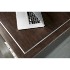 72-Inch Wide Contemporary Industrial Executive Desk with Seven Drawers