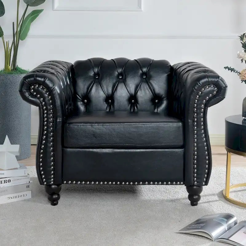 Classic Design Comfortable 1 Seater Sofa Accent Chair For Living Room
