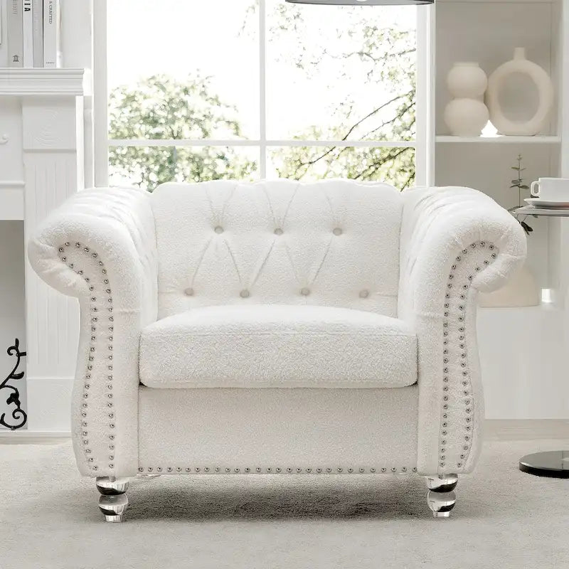 Classic Design Comfortable 1 Seater Sofa Accent Chair For Living Room