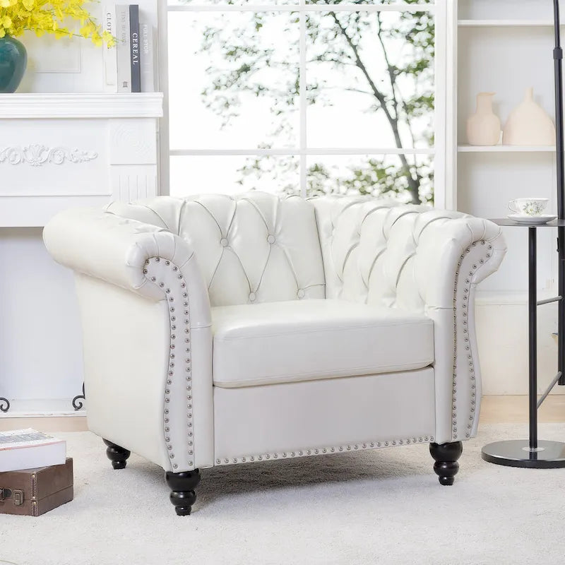 Classic Design Comfortable 1 Seater Sofa Accent Chair For Living Room