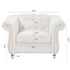 Classic Design Comfortable 1 Seater Sofa Accent Chair For Living Room