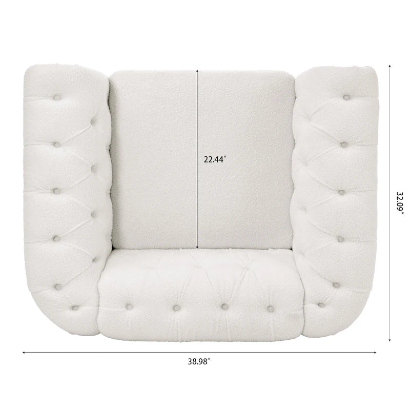 Classic Design Comfortable 1 Seater Sofa Accent Chair For Living Room
