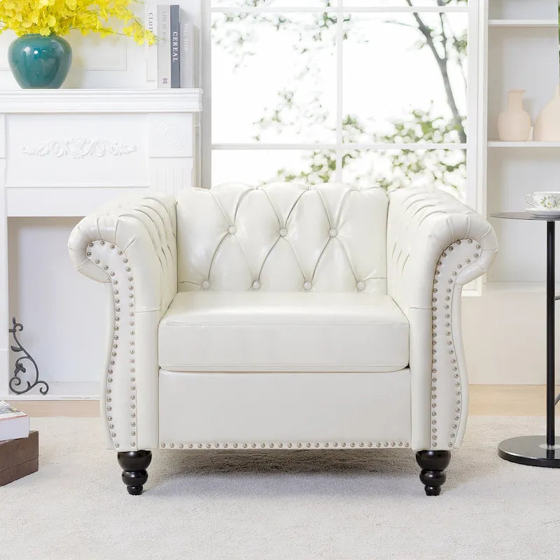 Classic Design Comfortable 1 Seater Sofa Accent Chair For Living Room