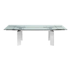Casabianca Home Euphoria Collection Glass Dining Table