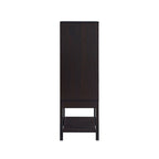Contemporary 4-Shelf Buffet Cabinet with Wine Rack and Storage