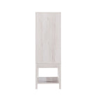 Contemporary 4-Shelf Buffet Cabinet with Wine Rack and Storage