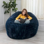5-Foot Large Faux Fur Bean Bag Chair with Removable Washable Cover