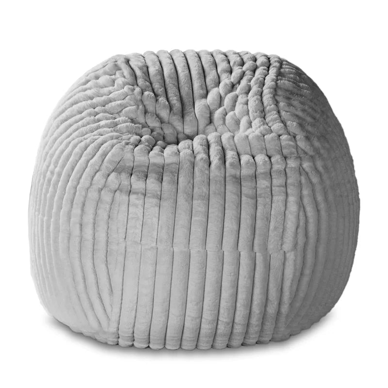 5-Foot Large Faux Fur Bean Bag Chair with Removable Washable Cover