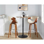 27-Inch Adjustable Height Bar Table with Chrome Base