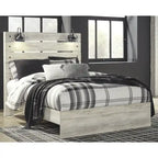 Cama de Painel Branca Rústica Estilo Industrial de Quinta