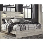 Cama de Painel Branca Rústica Estilo Industrial de Quinta