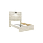 Cama de Painel Branca Rústica Estilo Industrial de Quinta