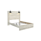 Cama de Painel Branca Rústica Estilo Industrial de Quinta