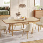 63 Inches Dining Table, Rectangular Dining Room Table for 6