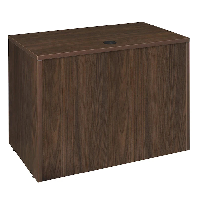 42-Inch Single Pedestal Office Desk with File and Box Drawer
