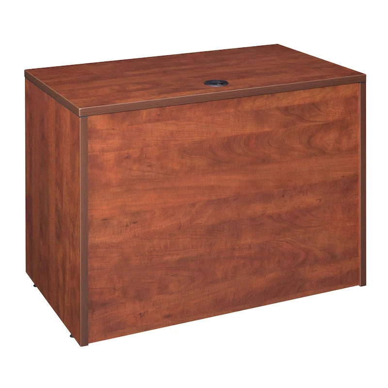 42-Inch Single Pedestal Office Desk with File and Box Drawer