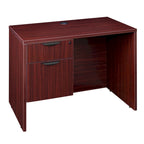 42-Inch Single Pedestal Office Desk with File and Box Drawer
