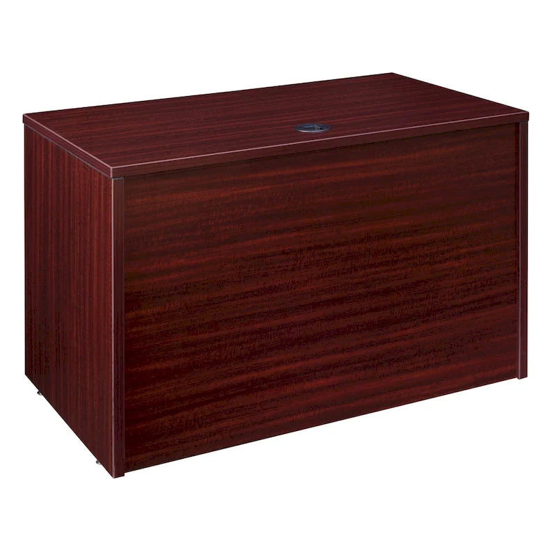 42-Inch Single Pedestal Office Desk with File and Box Drawer