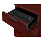 42-Inch Single Pedestal Office Desk with File and Box Drawer