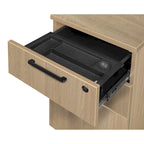 42-Inch Single Pedestal Office Desk with File and Box Drawer