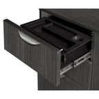 42-Inch Single Pedestal Office Desk with File and Box Drawer