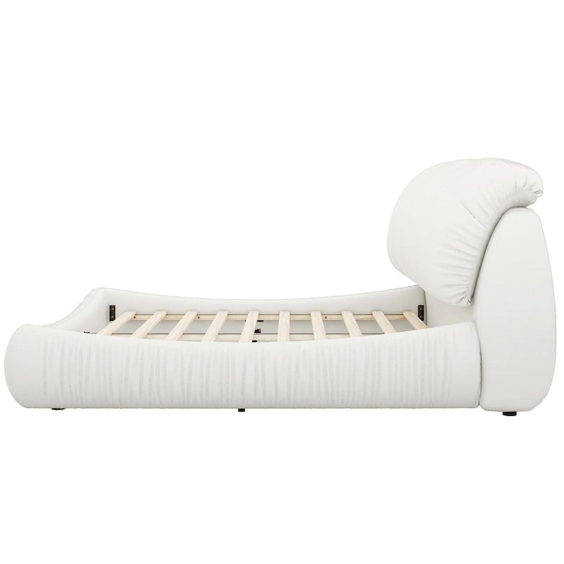 Cama King Size Estofada c/ Cabeceira Grossa e Encosto Acolchoado Grande