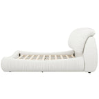 Cama King Size Estofada c/ Cabeceira Grossa e Encosto Acolchoado Grande