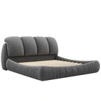 Cama King Size Estofada c/ Cabeceira Grossa e Encosto Acolchoado Grande