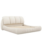 Cama King Size Estofada c/ Cabeceira Grossa e Encosto Acolchoado Grande
