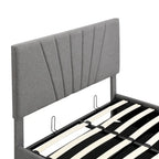 Cama Plataforma Estofada com Sistema de Armazenamento Hidráulico