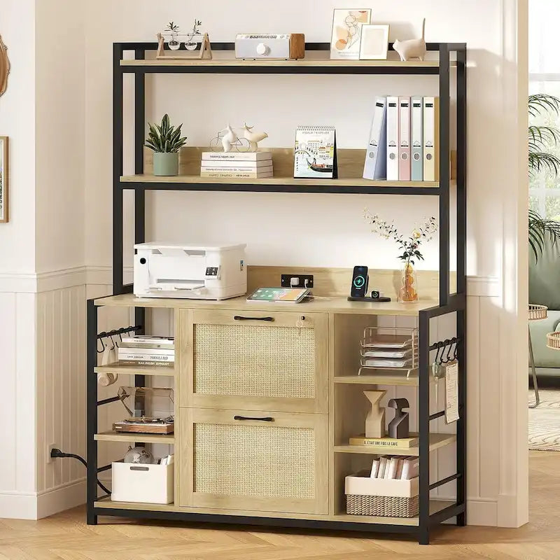 6 Layer File Cabinet Lock Vertical Filing Cabinet Charging Station
