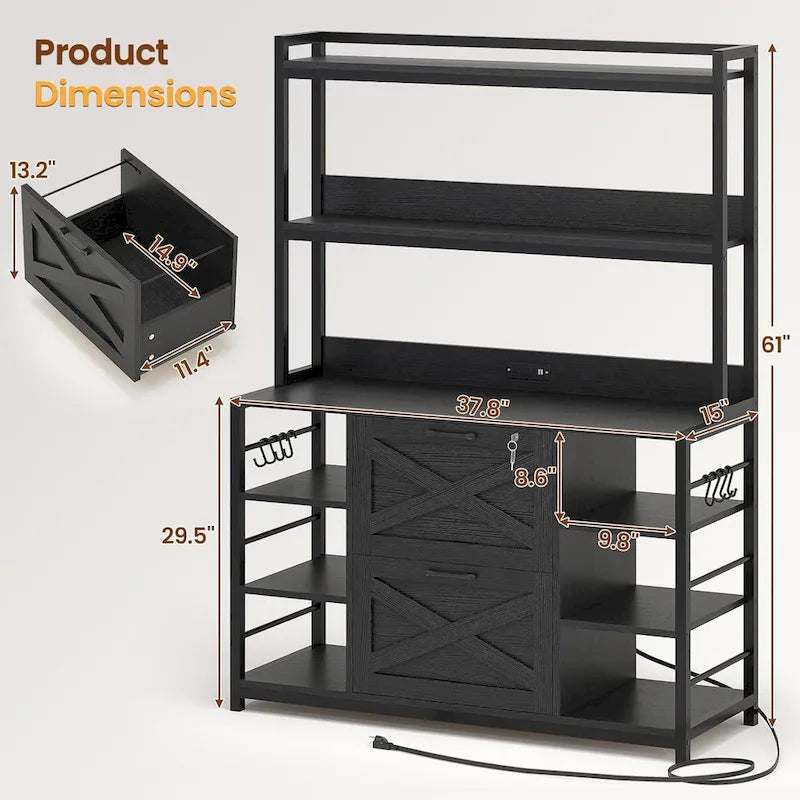 6 Layer File Cabinet Lock Vertical Filing Cabinet Charging Station