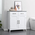 Bathroom Floor Cabinet Two Drawers and Adjustable Shelves